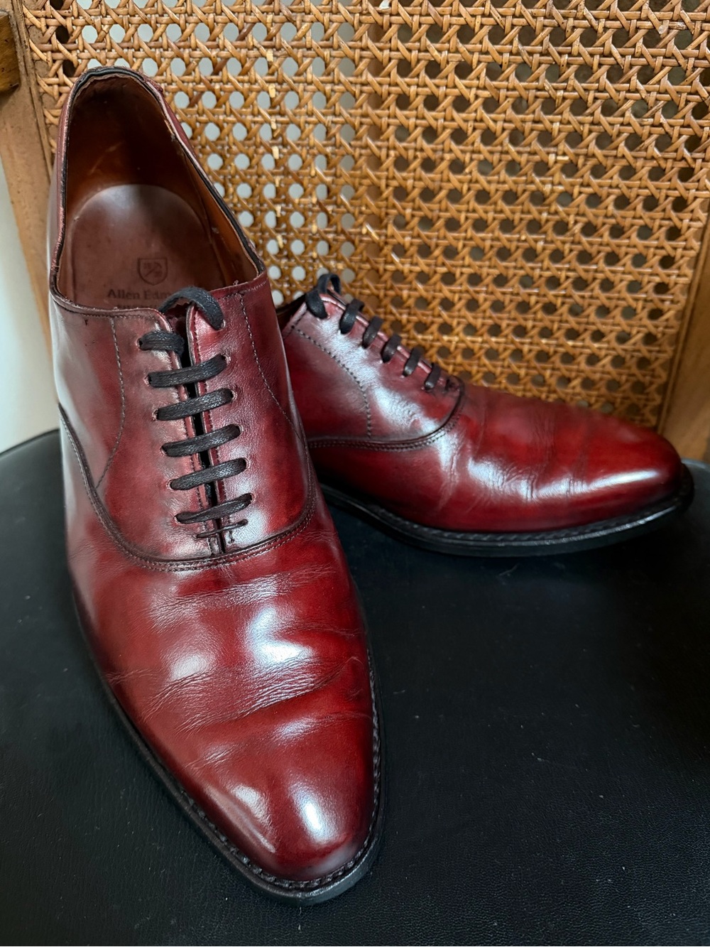 Allen Edmonds Carlyle plain toe Oxford dress shoe 10.5D